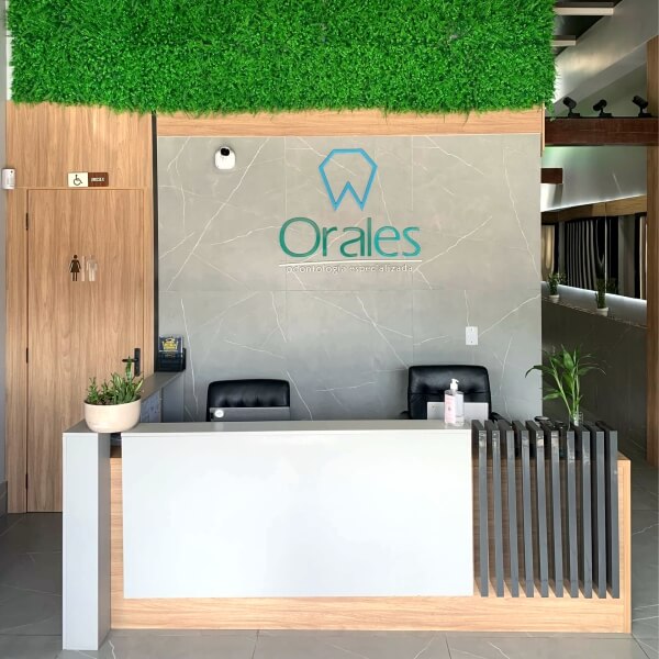 Recepção da Orales Odontologia em Cabo Frio
